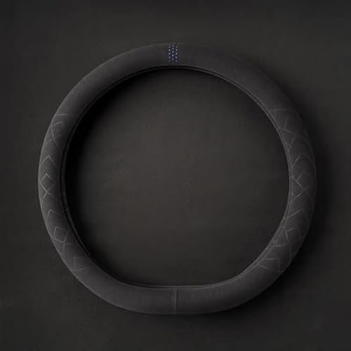 TaoieWkolt Lenkradbezug, Universal 15 Zoll, atmungsaktives Technologiegewebe, für Ford Fiesta, Dünn Wildleder Lenkradhülle mit Weichem Alcantara Touch, Anti-Rutsch & Sport,A-Blue