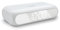 mooov 477354 Réveil Chargeur Induction 10W pour Telephone Double Alarme - Recharge sans Fil - Affichage Ecran Numérique LED Effet Miroir - Charge USB-A pour Appareil - Blanc