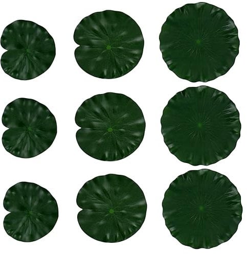 Sosoport 18stücke Teiliges Künstliche Seerosenblätter Für Teich Und Aquarium Schwimmende Lotusblätter Und Dekoration Für Garten Und Pool