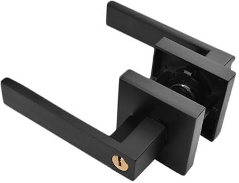 DOITOOL Serrure De Porte Entrée Avec Poignée à Levier Serrure De Porte De Chambre à Coucher Remplacement Pratique Pour Salles De Bains Et Bureaux