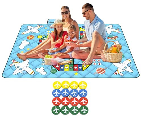 Coperta da picnic | Manta Picnic all'aria aperta, pieghevole per bambini, ampia versatilità: questo tappetino da gioco all'aperto è realizzato con materiale resistente all'abrasione e un doppio strato