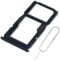 ExtKry SIM Karte Rahmen SIM Kartenfach für Huawei P30 lite Dual SIM Tray kartenhalter Original qualität Card Tray + SIM Pin (Schwarz)