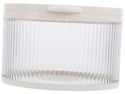 HORIALENCE Aufbewahrungskiste durchsichtige Vorratsbehälter mit Deckel Vitrine für Actionfiguren Aufbewahrungsboxen mit Deckel Miniaturgehäuse Speicherbehälter Acryl Weiß