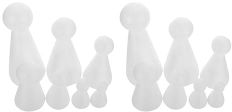 Sosoport 21 Stück Selbstgemacht Schaumstoffmodell Puppen aus Weißem Schaumstoff zum Basteln für Kreativer und Ästhetischer Fähigkeiten bei Partys