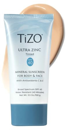 Tizo Body And Face Lightly Tinted SPF 40 For Unisex 3.5 oz Sunscreen