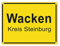 trendaffe - Das Wacken Ortsschild Metallschild in 15x20 cm