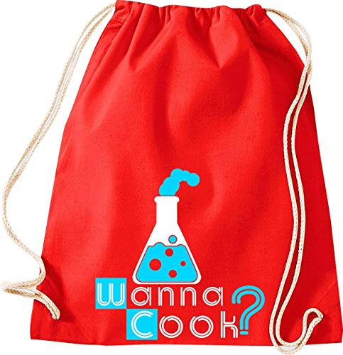 Sac de sport Sac de gym Wanna Cook ? verre Test Tube, Rot
