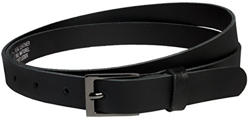 Vascavi Ledergürtel echt Leder, Made in Germany, 2 cm breit und ca. 0.25 cm stark, Gürtel, Hüftgürtel, Jeansgürtel