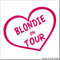 cartattoo4you® AK-01218 | Blondie ON Tour | Autoaufkleber Aufkleber Farbe pink, in 24 Farben erhältlich, glänzend 13 x 10 cm Waschstrassenfest
