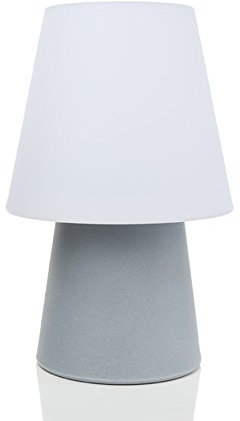 8Seasons 32528L LED, Plastik, 6 W, grau, höhe 60 cm, Durchmesser 39 cm