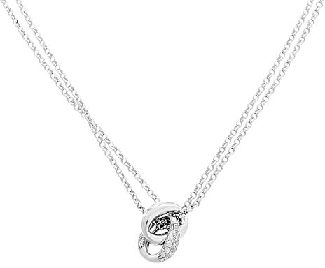 Orphelia Damen-Kette mit Anhänger Fantasie 925 Silber teilvergoldet 46 cm-ZK-7176