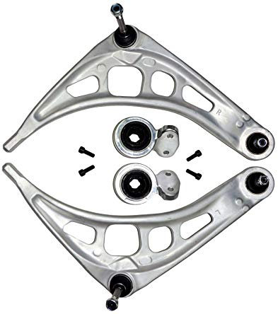 D2P Suspension Wishbone Arms With Bushes Pair Replacement Front Lower Compatible With 1998-2009 Bmw 3 Series E46, Z4 Roadster Replaces 31126774819
