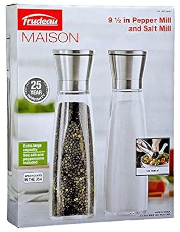 Trudeau Maison 24,1 cm Moulin à poivre et sel