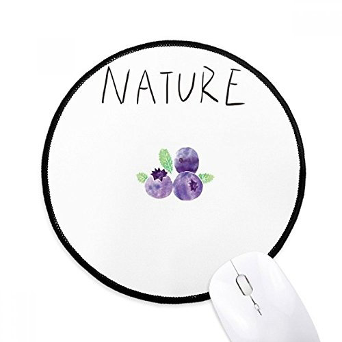 beatChong Blueberry Usine Soloisland Peinture Tapis Rond Noir Cousu Bord Mat Non Slip Jeu