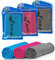 Fit-Flip Kühltuch 3er Set – kühlendes Handtuch Fitness und Sport – mikrofaser kühlhandtuch – Airflip kühltücher – cool Ice Towel (blau/rosa/grau, 100x30cm)