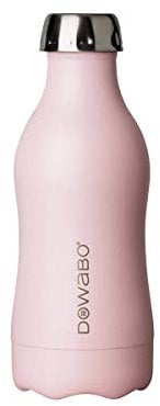 Dowabo Gourde Cocktail Collection – Bouteille isotherme étanche en acier inoxydable – 12 heures au chaud et 24 heures au froid – 350 ml (flamant rose)