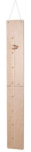 Rayher Messlatte aus Holz, FSC Mix Credit, natur, von 60 – 140cm, 2 Teile zum Zusammenkleben, zum Bemalen und Dekorieren, 62985505