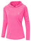 YSENTO Women's Long Sleeve Running Hoodie Gym Sports Yoga Tops Shirts UPF 50+ with Thumb Hole(Rose red,m)