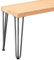 LAMO Manufaktur Sitzbank Esszimmer Holzbank 30x120x47 cm, Möbelfüße Creative Rohstahl mit Klarlack/Natur, LSB-01-A-002-120-0000Cr