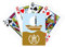 Summer Sail Ship Sea Pixel Royal Flush Poker Spielkartenspiel