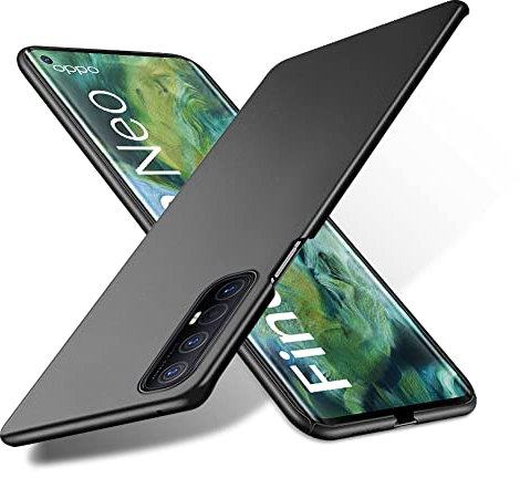 Bastmei für Oppo Find X2 Neo 5G Hülle, Ultraleicht Ultradünn Kratzfest rutschfest Kameraschutz Mattierte Textur Hart PC Handyhülle Hülle für Oppo Find X2 Neo 5G (Schwarz)