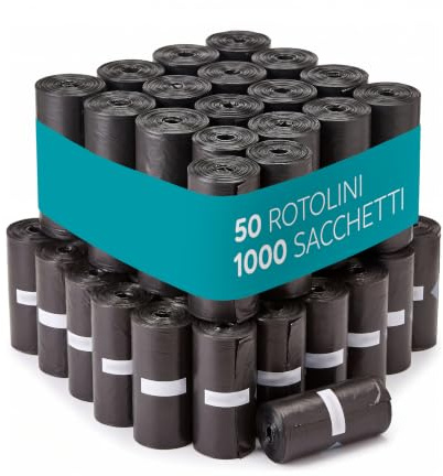 AQPET Sacchetti Igienici Bustine per Bisogni Escrementi Cane Gatto Confezione da 1000 Pezzi
