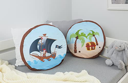 TiCAA Kinder Rundkissen-Set Pirat Luan
