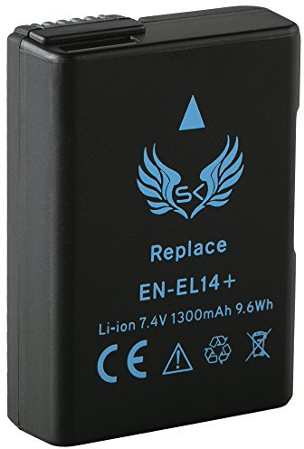 SK Akku Ersatz für Nikon EN-EL14A 1300mAh EN-EL14 für Nikon D3100 D3400 D3500 D5100 D5200 D5500 D5600 DF // CoolPix P7100 P7700 P7800