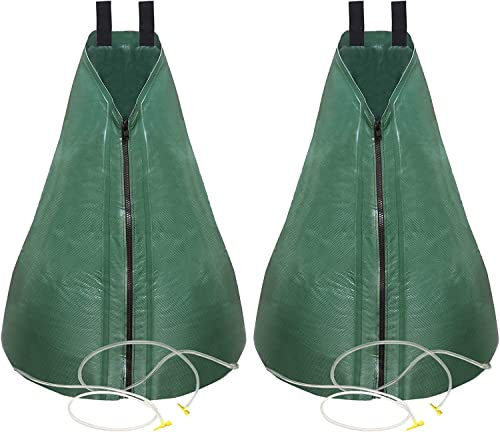 Hydrogarden 2 Baumbeutel Bewässerungsbeutel für Bäume zur langzeit Bewässerungssystem | Robuster 75 Liter Wassersack/Bewässerungssack, aus UV beständigem PVC, Planzunterstützung für heiße Somme