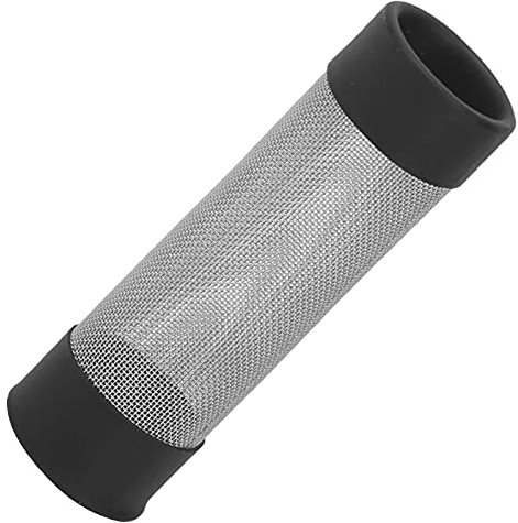 AquarienpumpenFilter,Aquarienfilterabdeckung Edelstahl-Einlass- und Auslass-Schutzgitter f¨¹r Fischgarnelen (Innendurchmesser 18 mm)