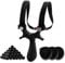 HANSPY Slingshot Professional Slingshot for Hunting, Super Grip Surface, Easy Clip Connection, Bundle Set with 3 Replacement Rubber Bands + 350-400 Ammunition Bundle Set