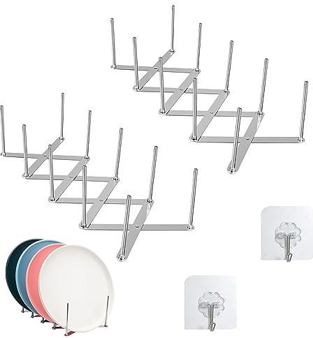 xocome Deckelhalter Rippchenhalter aus Edelstahl, Creative Home Teleskop-Edelstahl-Dampftopf-Abtropfgestell, Aufbewahrungsregal für Töpfe, Kessel und Deckel