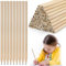 HAOMEEDUO 60 Stück Bleistift HB Holz Bleistift Naturholz Holzbleistifte Natur 17.7cm*0.7cm Bleistifte aus Holz HB Bleistift Set Holzbleistift Graphitstifte für Schüler Büro Schulmaterial