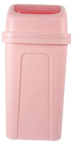 Alipis Badezimmer Mülleimer Mit Schwingdeckel Großer Kunststoff Abfalleimer Für Küche Schmaler Mülleimer Mit Deckel Robust Und Platzsparend Für Enge Räume