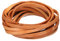 QUARKZMAN 3,3 Meter 5mm Flaches Lederband, Lederschnüre für DIY-Bastelprojekte in Purem Braun