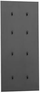 Schildmeyer Alexa Hakenpaneel 157211 Schwarzmatt, 49 x 2,6 x 109 cm
