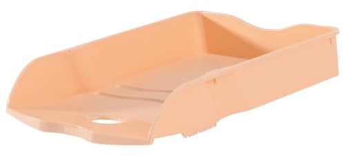 HAN Re-Loop Letter Tray, Pack of 6, 100% Recycled Document Tray, Letter Tray, Letter Holder, Paper Tray, up to DIN A4/C4 Documents, 10298-881, Pastel Orange