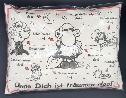 Traumhafte Genusswelten Zirbenkissen Sheepworld 19 x 26 cm Ohne Dich ist träumen Doof (Alles Doof)