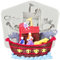 MINFEIDMS Moule en silicone motif bateau pirate pour décoration de gâteau en sucre pâte à sucre pâte polymère