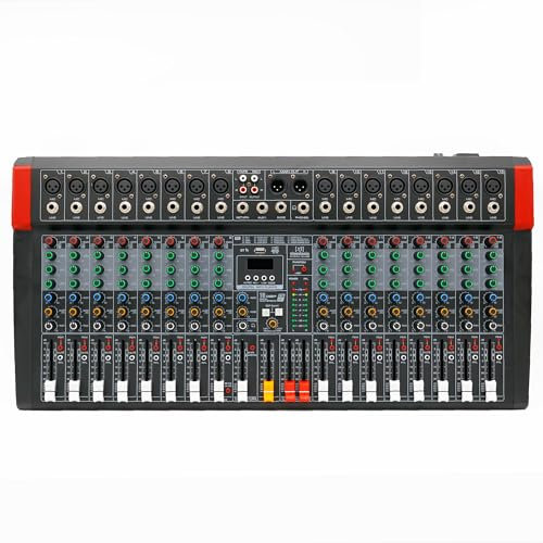 SINEXTESIS Mixer Audio/Scheda Audio 16 canali, multieffetto DSP, interfaccia USB, Lettore MP3 integrato per riprodurre e registrare, Connettività Bluetooth (EVOMIX-16-USB)