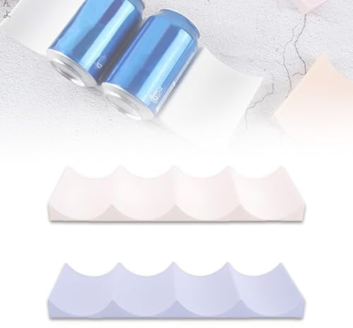 2 Pièces Range Bouteille Frigo, Rangement Bouteille Frigo, Porte Bouteille Vin, Support Bouteille Vin, Étagère à Vin en Plastique Jusqu’à 10 Bouteilles, pour Réfrigérateur, Comptoir, Garde-Manger