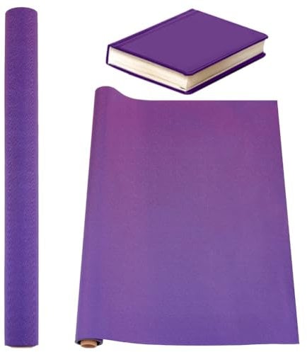 OLYCRAFT 120x43cm Buchleinen Lila Glitzer Buchbindetuch Stoffoberfläche Papierrücken Papierrücken Dicht Gewebtes Buchbindetuch Buchumschlag Stoffoberfläche Für DIY Buchbindeumschläge