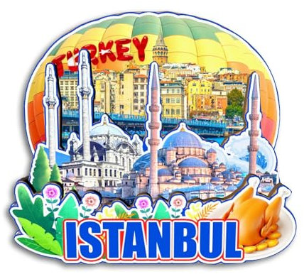 Quwsne Refrigerator Magnet Istanbul Turkey Fridge Magnet City Travel Souvenirs Tourist Gifts 3D Classic Landmarks Handmade Crafts Home Decoration -3782