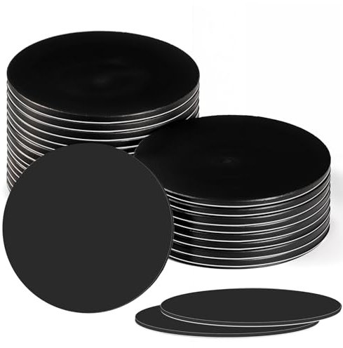 BOHUIZ 20 Stück NFC Tags, 25 mm Klebrig Nfc Sticker Wiederbeschreibbar Ntag215 NFC Karten Kompatibel mit TagMo und Amiibo (Schwarz)