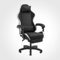 MARS GAMING MGC-X, Ergonomischer Gaming-Stuhl, Atmungsaktiver Stoff, Verstellbare Rückenlehne und Höhe, Dynamische Armlehnen, Nacken- und Lendenkissen, Bürostuhl mit Ausziehbarer Fußstütze, Weiß