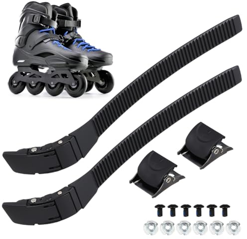 Gatuida 2Er-Set Rollschuhriemen Mit Schnallen Und Schrauben Verstellbares Universal Zubehör Für Rollschuhe Und Inline Skates Robuste Ersatzschnalle Für Sicheren Halt Beim Skaten