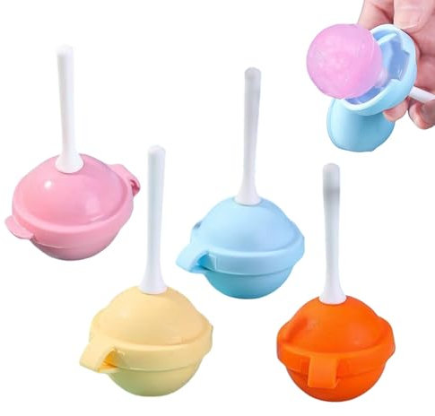Lollipop Molds Silicone, Non-Stick Candy Mold, 3.93 Inches Compact Reusable Easy-Release, Gummy Mould for Chocolate, Jellies, Hard Candy, Baking Treats, Parties Sessions