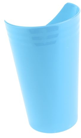 Gobelet de Soins Portable, pour Personnes Âgées Alitées Plastique, Bleu | Conception , Usage pour Patients Handicapés, Adapté aux Boissons et Bouillies, Facile à Transporter