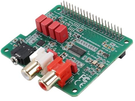 Riven HiFi DAC HAT PCM5122 Carte son audio 384 kHz 32 bits 40 broches pour Pi 5 4 3B + Zero 3,5 mm Sortie Volumio