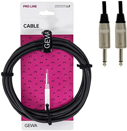 Alpha Audio 190620 Pro Line Câble pour Haut-parleur 1 m 6,3 mm Jack Mono Noir